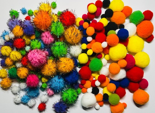 400 pompon bommel - pompon,
