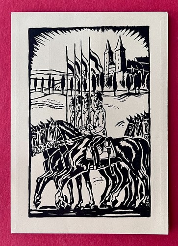 Military occasion postcard - military,