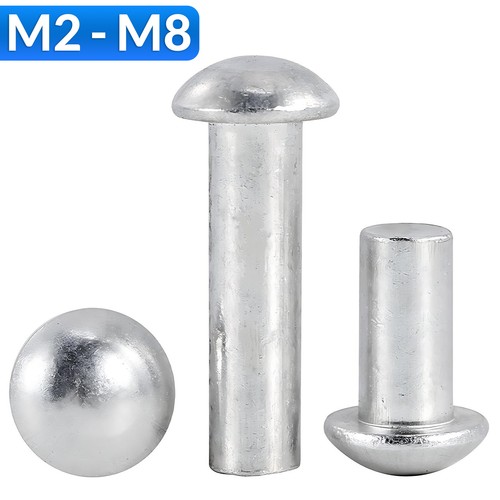 Alu nieten 2mm bis - alu, Ø