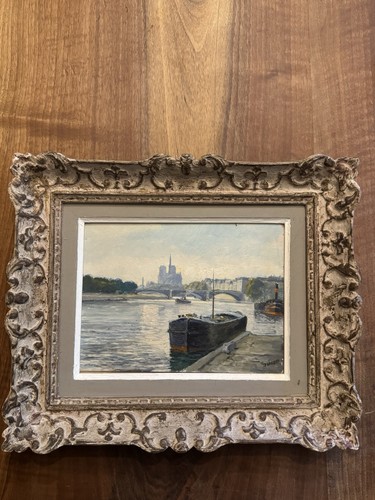 Gemälde auf karton - auf, paris