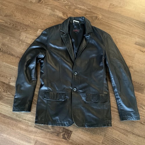 Lederjacke blazer offset - lederjacke,