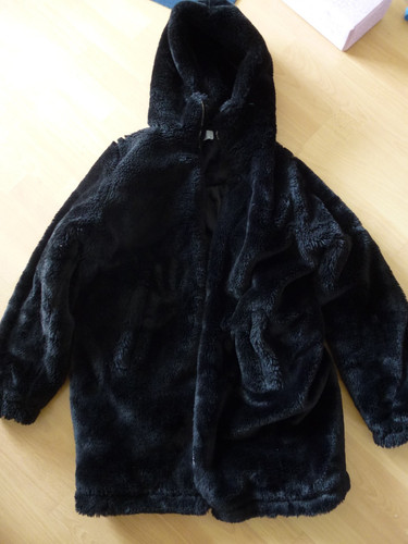 Schwarze flauschjacke - schwarze,