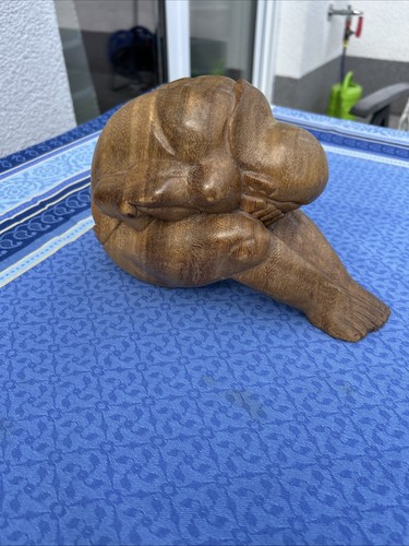 Holz skulptur feng shui yogi - holz,