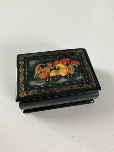 Russische lackdose handbemalt - lackdose,