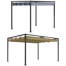 Outsunny pergola 4x3m garten - 4x3m,