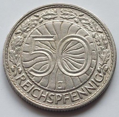 Weimar pfennig 1938 j - pfennig, j,