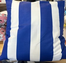 Kissenhülle blau weiß - kissenhülle,