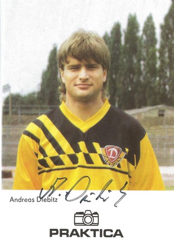 Autogramm andreas diebitz ddr - autogramm,