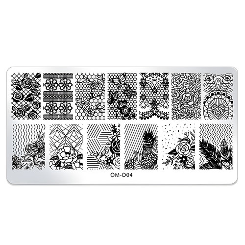 Stamping schablone blumen - stamping-schablone, &