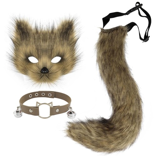 Kunstpelz fuchs maske wolf - maske,