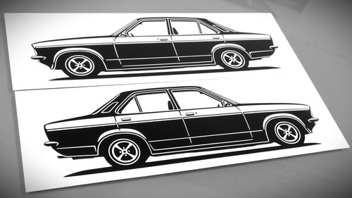 Opel kadett aufkleber - opel,
