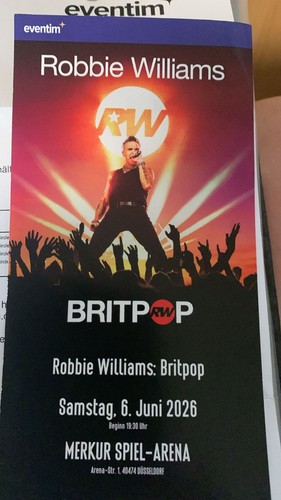 Robbie williams tickets karten - robbie,