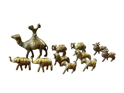 Kleine messing figuren - messing,