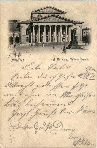 München kgl nationaltheater - münchen, kgl.