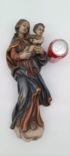 Vintage madonna mit - jesus, holz