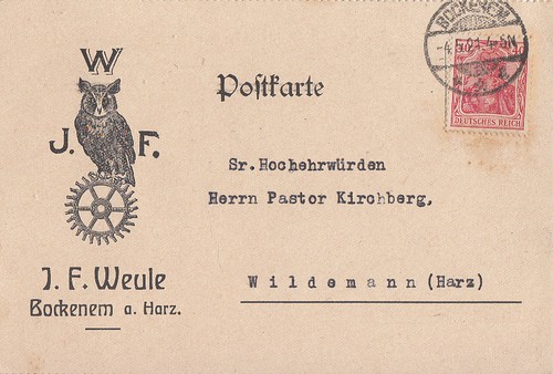 Werbekarte f weule - dr, j.f.weule