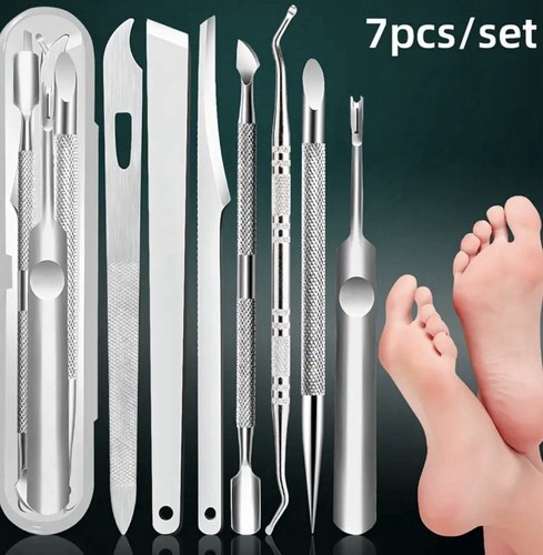 Teiliges fußpflege set aus - 7-teiliges, fußpflege-set