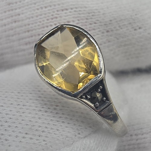 Art deco stil - art, silberring