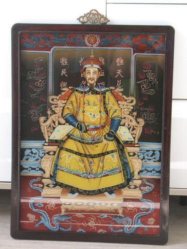 China hinterglasmalerei kaiser - hinterglasmalerei,