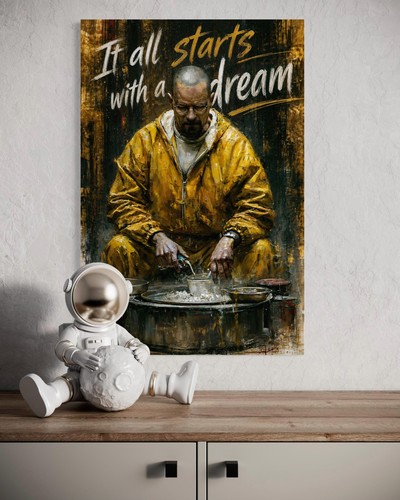 Walter white leinwand - white, bild