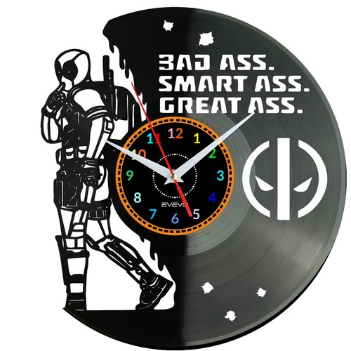 Deadpool vinyl wanduhr uhr - vinyl,