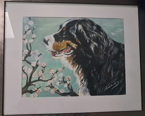 Gemaltes bild von einem hund - bild,