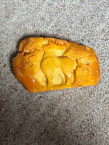 Große bernstein schnitzerei - große,