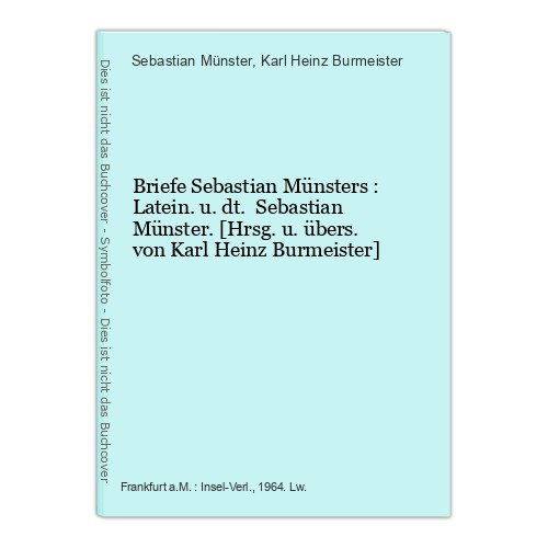 Briefe sebastian münsters - sebastian,