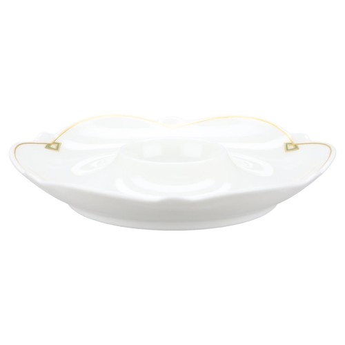 Eierbecher mit schalenablage - eierbecher,
