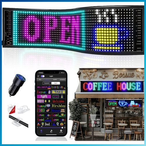 Led anzeigetafel 5x12cm - led,