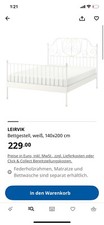bett 140x200 Ikea Leirvik
