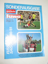 DDR Zeitschrift - FuWo / Deutsches Sportecho - Sonderausgabe DDR Saison 1980/81