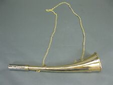  Messing Nebelhorn Posthorn Tröte  30 cm mit Kette Brass 