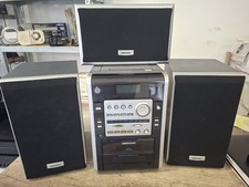 Medion MD5371 Stereoanlage, Kompaktanlage Radio/CD/Tape, 3x Boxen, Auflösung 