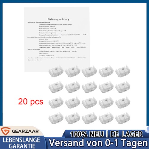 20x bremsleitungshalter für - 20x,
