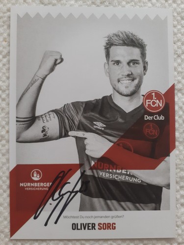Autogrammkarte oliver sorg - oliver, 1