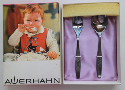 Altes auerhahn kinderbesteck - auerhahn,