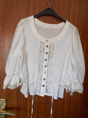 Dirndl bluse wollweiß - dirndl-bluse,, wollweiß,