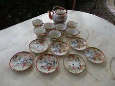 ERBNACHLASS TEESERVICE FEINES CHINESISCHES PORZELLAN HANDBEMALT TOP !!!!