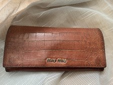 Miu Miu Portemonnaie Minitasche Geldbörse Börse Clutch rosa Kroko original