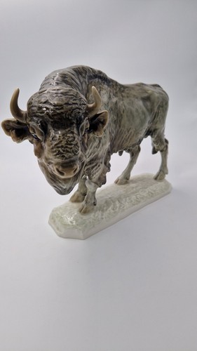Porzellanfigur wisent bison - porzellanfigur,,