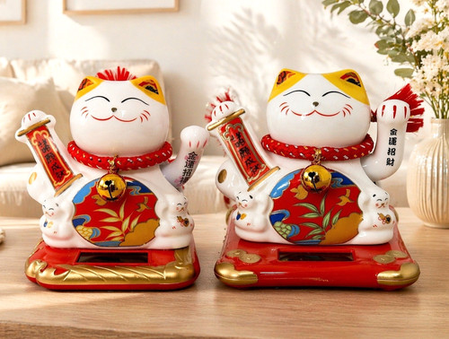 Winkekatze solar maneki - winkekatze, neko