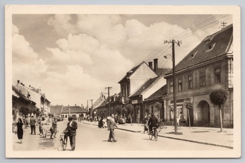 Rppc senec straßenszene - rppc,