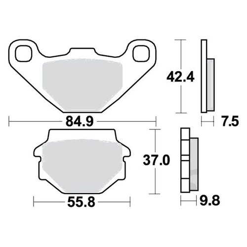 Bremsbeläge hinterrad für - hinterrad,