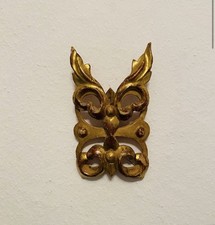 Wandornament Holz vergoldet