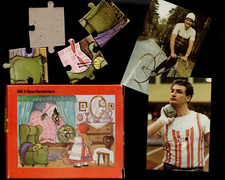 DDR-Mini-Puzzle "Rotkäppchen" mit 2 Sammelbilder Ulf Timmermann / Lutz Heßlich