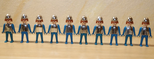 10x playmobil figur ritter - 10x,