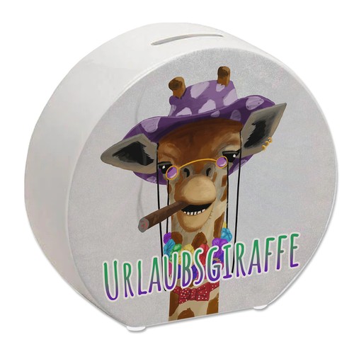 Spardose mit lustigem tier und - tier,