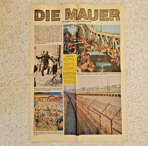 Zeitung die mauer - „die, mauer“