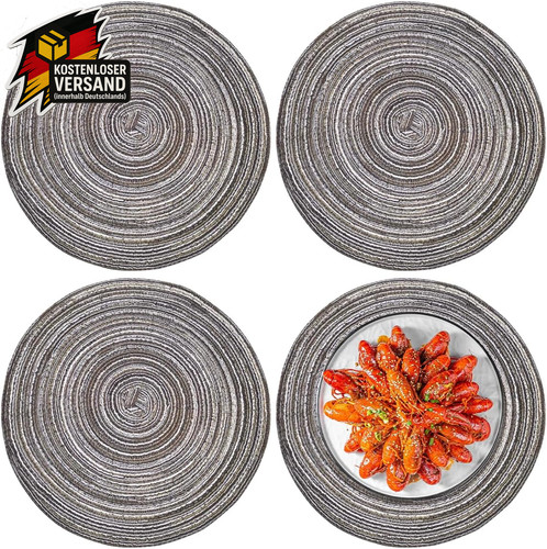 Runde baumwoll tischsets mit - runde,